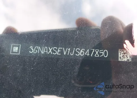 2018 Chevrolet Equinox Lt z USA, uszkodzony, nr VIN 3GNAXSEV1JS647850